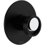 Rohl Eclissi Pressure Balanced Valve Trim Only with Single Wheel Handle - Less Rough In Matte Black / Polished Chrome