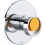 Rohl Eclissi Pressure Balanced Valve Trim Only with Single Wheel Handle - Less Rough In Polished Chrome / Satin Gold