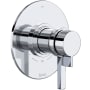 Rohl Lombardia Two Independent and One Shared Function Thermostatic Valve Trim Only with Dual Lever Handles, Integrated Diverter, and Volume Control - Less Rough In Polished Chrome