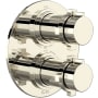 Rohl Lombardia Six Function Thermostatic Valve Trim Only with Dual Cross Handles, Integrated Diverter, and Volume Control - Less Rough In Polished Nickel