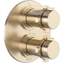 Rohl Lombardia Six Function Thermostatic Valve Trim Only with Dual Cross Handles, Integrated Diverter, and Volume Control - Less Rough In Satin Nickel