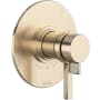 Rohl Lombardia Three Independent Function Thermostatic Valve Trim Only with Single Lever Handle, Integrated Diverter, and Volume Control - Less Rough In Satin Nickel