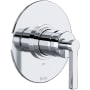 Rohl Lombardia Pressure Balanced Valve Trim Only with Single Lever Handle - Less Rough In Polished Chrome