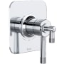 Rohl Graceline Two Independent Function Thermostatic Valve Trim Only with Single Lever Handle, Integrated Diverter, and Volume Control - Less Rough In Polished Chrome