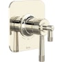 Rohl Graceline Two Independent Function Thermostatic Valve Trim Only with Single Lever Handle, Integrated Diverter, and Volume Control - Less Rough In Polished Nickel