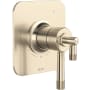 Rohl Graceline Three Independent Function Thermostatic Valve Trim Only with Single Lever Handle, Integrated Diverter, and Volume Control - Less Rough In Satin Nickel