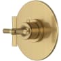 Rohl Modelle Thermostatic Valve Trim Only with Single Cross Handle - Less Rough In Antique Gold