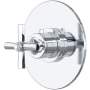 Rohl Modelle Thermostatic Valve Trim Only with Single Cross Handle - Less Rough In Polished Chrome