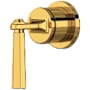 Rohl Modelle 3 Function Diverter / Volume Control Valve Trim - Less Valve Unlacquered Brass (Living Finish)