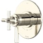 Rohl Modelle Two Independent and One Shared Function Thermostatic Valve Trim Only with Single Lever Handle and Integrated Diverter - Less Rough In Polished Nickel