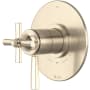 Rohl Modelle Two Independent and One Shared Function Thermostatic Valve Trim Only with Single Lever Handle and Integrated Diverter - Less Rough In Satin Nickel