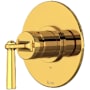 Rohl Modelle Pressure Balanced Valve Trim Only with Single Lever Handle - Less Rough In Unlacquered Brass