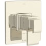 Rohl Two Independent and One Shared Function Thermostatic Valve Trim Only with Single Lever Handle, Integrated Diverter, and Volume Control - Less Rough In Polished Nickel