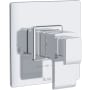 Rohl Two Independent Function Thermostatic Valve Trim Only with Single Lever Handle, Integrated Diverter, and Volume Control - Less Rough In Polished Chrome