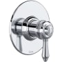 Rohl Pressure Balanced Valve Trim Only with Single Lever Handle - Less Rough In Polished Chrome