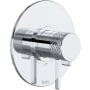 Rohl Tenerife Two Independent Function Thermostatic Valve Trim Only with Single Lever Handle, Integrated Diverter, and Volume Control - Less Rough In Polished Chrome