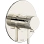 Rohl Tenerife Two Independent Function Thermostatic Valve Trim Only with Single Lever Handle, Integrated Diverter, and Volume Control - Less Rough In Polished Nickel
