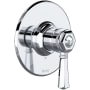 Rohl Pressure Balanced Valve Trim Only with Single Lever Handle - Less Rough In Polished Chrome