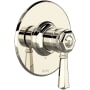 Rohl Pressure Balanced Valve Trim Only with Single Lever Handle - Less Rough In Polished Nickel