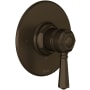 Rohl Pressure Balanced Valve Trim Only with Single Lever Handle - Less Rough In Tuscan Brass