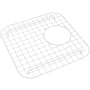 Rohl Allia 13" L x 13" W Stainless Steel Basin Rack with Rubber Feet White