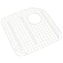 Rohl Allia 16-13/16" L x 16-13/16" W Stainless Steel Basin Rack with Rubber Feet Biscuit