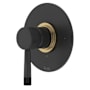 Rohl Amahle Pressure Balanced Valve Trim Only with Single Lever Handle - Less Rough In Matte Black / Antique Gold