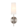 Roseto Theudosia Single Light 16" Tall Bathroom Sconce Burnished Nickel