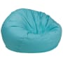 Roseto Large 42" Solid Color Refillable Oversized Bean Bag Chair Mint Green