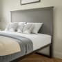 Roseto Dion Queen Rubberwood Pattern Headboard Gray Wash