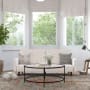Roseto Ruperto 76" Wide Wood Framed Fabric Futon Stone