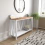 White / Warm Oak