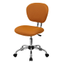 Roseto 23-1/2" Wide Mesh Swivel Task Chair Orange