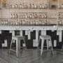 Roseto Dream 16" Wide Four Piece Metal Bar Stool Set Silver / Gray