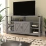 Roseto Bree 60" Wide Engineered Wood TV Stand Coastal Gray