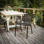 Roseto Candida 20" Wide Aluminum Dining Chair Black
