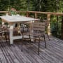 Roseto Candida 20" Wide Aluminum Dining Chair Bronze