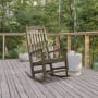 Roseto Serviliani 26" Wide Polystyrene Rocking Chair Mahogany