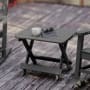 Roseto Joziah 20" Wide Plastic Top Polyethylene Accent Table Gray