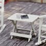 Roseto Joziah 20" Wide Plastic Top Polyethylene Accent Table White
