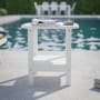 Roseto Jean 17" Wide Plastic Top Polyethylene Accent Table White