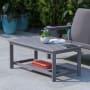 Roseto Keyla 45" Wide Resin Top Polystyrene Coffee Table Gray