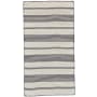 Roseto Glennview Pass 8' x 11' Polyester Hand Woven Nautical Stripe Indoor/Outdoor Rectangular Area Rug Coal