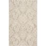 Roseto Lazi 8' x 10' Wool Hand Tufted Transitional Farmhouse Rectangular Area Rug From the Natalia Collection Oyster / Ivory