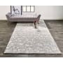Roseto Low Tide 2' x 3' Wool Blend Hand Tufted Abstract Throw Rug From the Archipelago Collection Riverstone