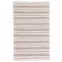 Roseto Glennview Pass 5' x 8' Polyester Hand Woven Nautical Stripe Indoor/Outdoor Rectangular Area Rug Portobello Bisque