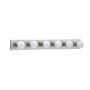 Roseto Schuyler 6 Light 36" Wide Vanity Strip Brushed Stainless