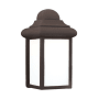 Roseto Kankakee Single Light 9" Tall Outdoor Wall Sconce Bronze