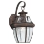 Roseto Coles Single Light 14" Tall Outdoor Wall Sconce Antique Bronze
