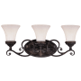 Roseto Beckham 3 Light 23" Wide Bathroom Vanity Light Venetian Bronze